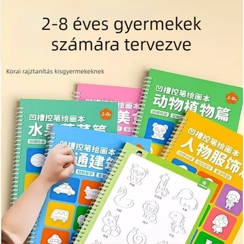 Óvodások Groove gyakorlófüzete tollirányítás gyakorlásához: írás és rajz