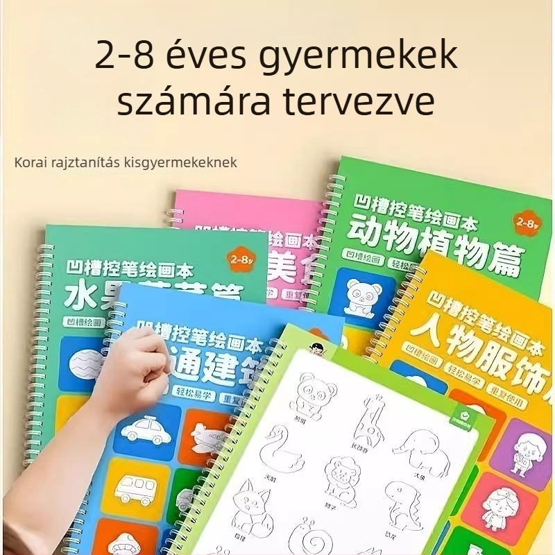 Óvodások Groove gyakorlófüzete tollirányítás gyakorlásához: írás és rajz