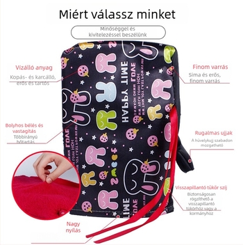 Téli motorkerékpár-kormányvédő kesztyűk fleece béléssel, szél- és vízálló