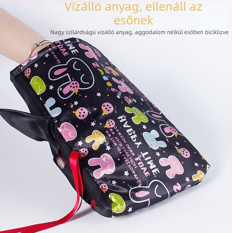 Téli motorkerékpár-kormányvédő kesztyűk fleece béléssel, szél- és vízálló