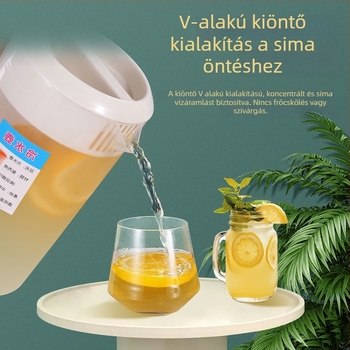 Műanyag hidegvíz teáskanna a tea elkészítéséhez, otthoni és kereskedelmi használatra, teaházaknak és éttermeknek, magas hőállóságú