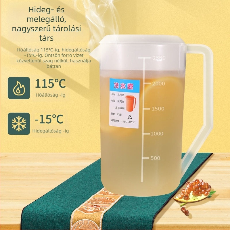 Műanyag hidegvíz teáskanna a tea elkészítéséhez, otthoni és kereskedelmi használatra, teaházaknak és éttermeknek, magas hőállóságú