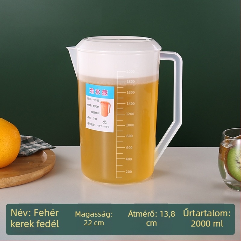 Műanyag hidegvíz teáskanna a tea elkészítéséhez, otthoni és kereskedelmi használatra, teaházaknak és éttermeknek, magas hőállóságú