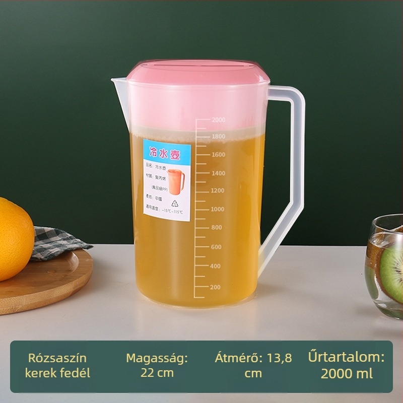 Műanyag hidegvíz teáskanna a tea elkészítéséhez, otthoni és kereskedelmi használatra, teaházaknak és éttermeknek, magas hőállóságú