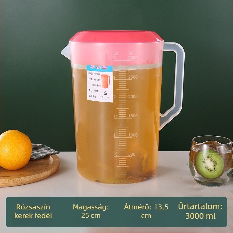Műanyag hidegvíz teáskanna a tea elkészítéséhez, otthoni és kereskedelmi használatra, teaházaknak és éttermeknek, magas hőállóságú