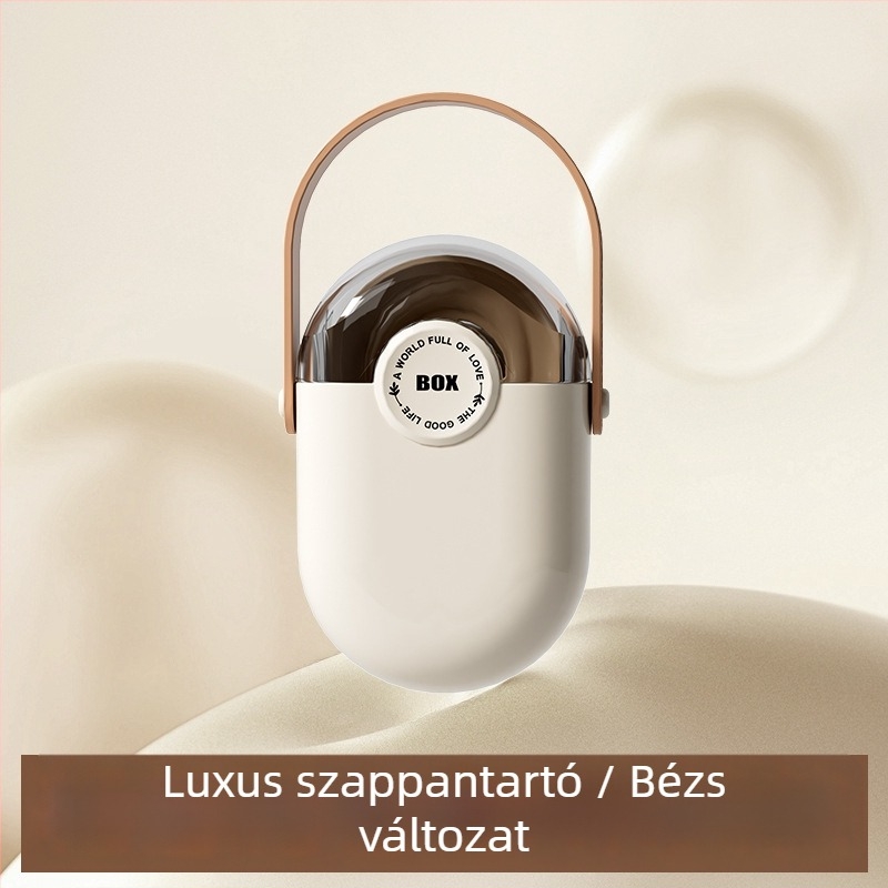 Prémium utazási szappantartó fedéllel, zárt, hordozható drenázsnyílásokkal – mini szappantároló doboz