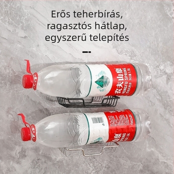 Fúrás nélküli, megerősített rozsdamentes acél szappanállvány öntapadós szereléssel a fürdőszobába — nyom nélkül, vastagított kivitel
