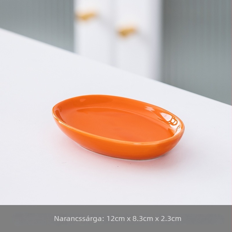Kerámia szappantál, minimalist design, szállodai és otthoni fürdőszobába, aranyos friss stílus