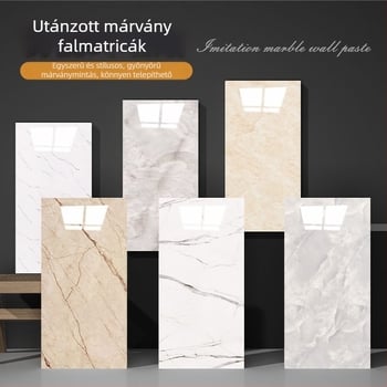 Öntapadós falmatrica márványhatású csempe mintával, konyhába és fürdőszobába, vízálló
