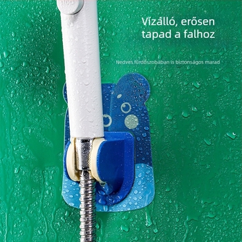Fúrásmentes, állítható zuhanytartó karikatúra stílusú falra tapadó polc mophoz