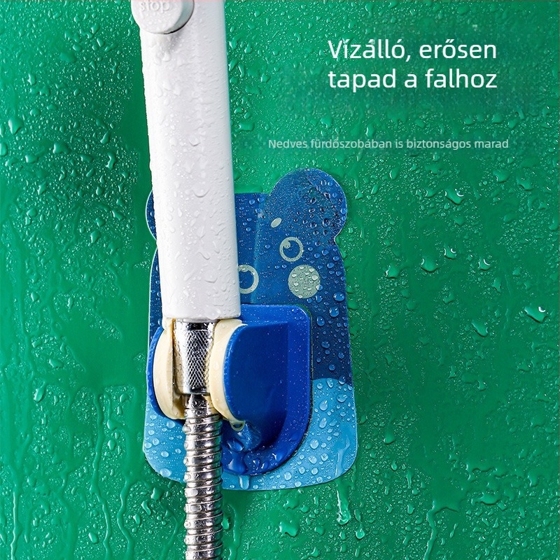 Fúrásmentes, állítható zuhanytartó karikatúra stílusú falra tapadó polc mophoz