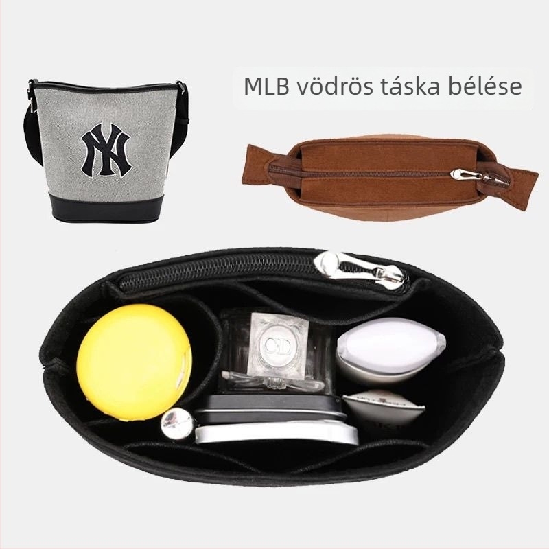 MLB tote táskához való belső bélés, középméretű szervező cipzáros belső, forma megtartó bélés