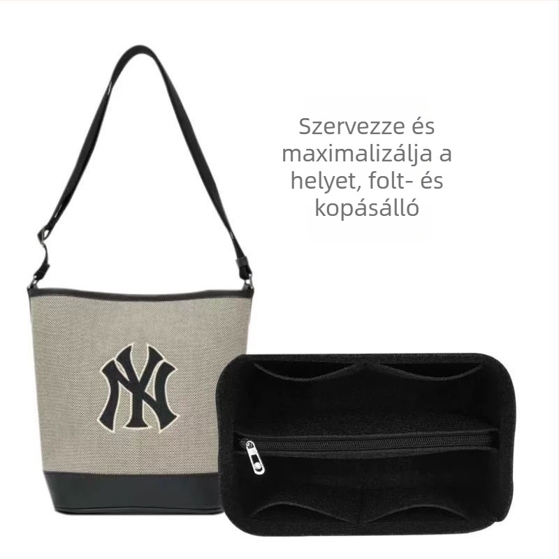 MLB tote táskához való belső bélés, középméretű szervező cipzáros belső, forma megtartó bélés