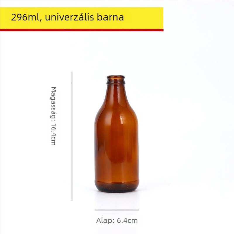 Barna üvegű sörösüveg, üres, 330 ml/500 ml, fényvédett italokhoz