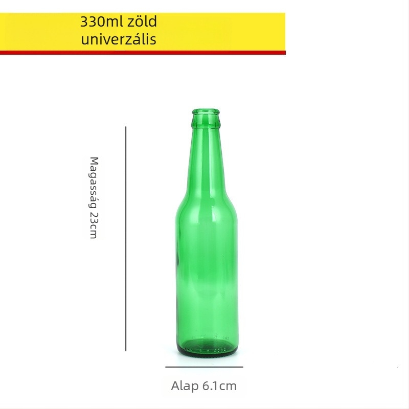 Barna üvegű sörösüveg, üres, 330 ml/500 ml, fényvédett italokhoz