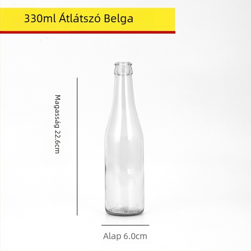 Barna üvegű sörösüveg, üres, 330 ml/500 ml, fényvédett italokhoz
