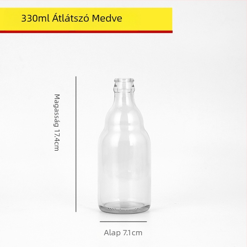 Barna üvegű sörösüveg, üres, 330 ml/500 ml, fényvédett italokhoz