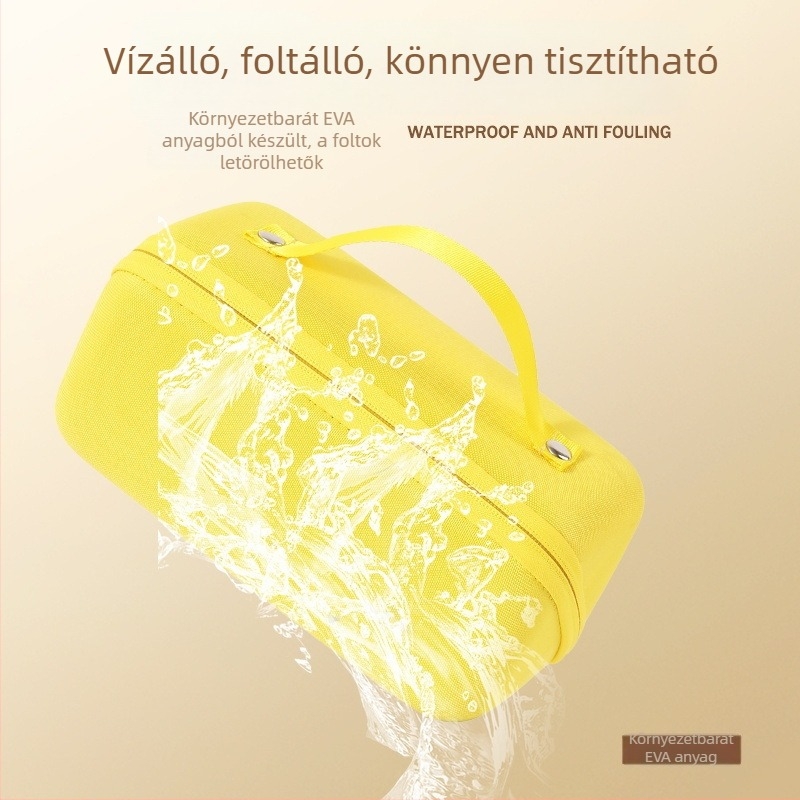EVA sminktáska nagy kapacitású, hordozható kozmetikai tároló utazáshoz, vízálló neszesszer