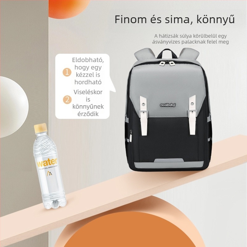 Ultra könnyű hátizsák gerincvédővel és felhő mintával, uniszex, középiskolásoknak, modern stílus, Oxford anyag