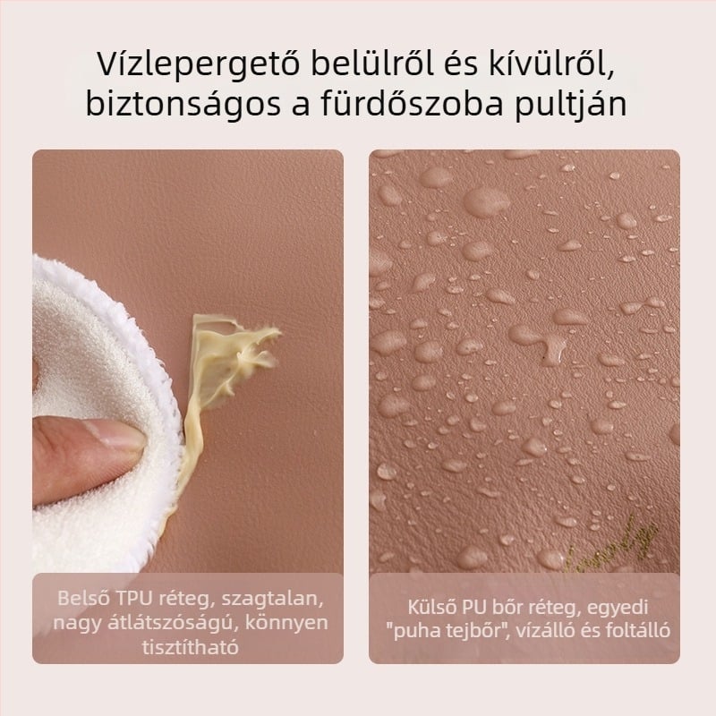 Osztott rekeszekkel ellátott, nagy kapacitású utazótáska sminkhez és kozmetikumokhoz