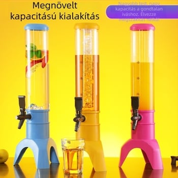 3L-es sörtorny csappal – műanyagból, kreatív hordó dizájn, ütésálló