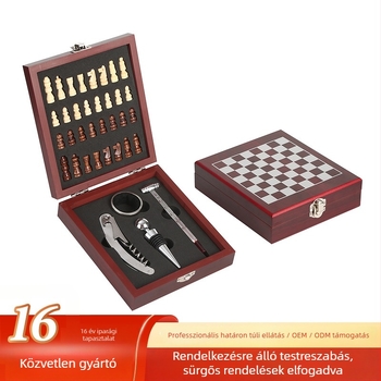 Seahorse Knife – bor-/pezsgőnyitó készlet sakk ajándékdobozban