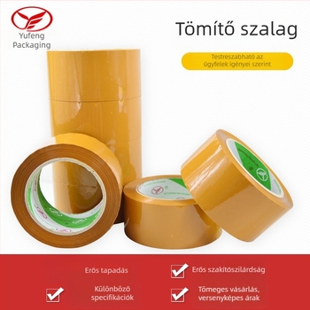 BOPP csomagoló szalag, átlátszó, nagy tapadóerő és erős húzáserő
