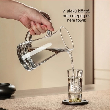 Nagy kapacitású likőr adagoló készlet üveg dekantőrrel, 1000 ml