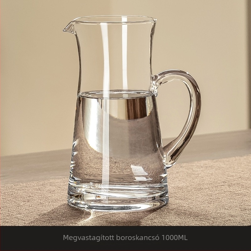 Nagy kapacitású likőr adagoló készlet üveg dekantőrrel, 1000 ml