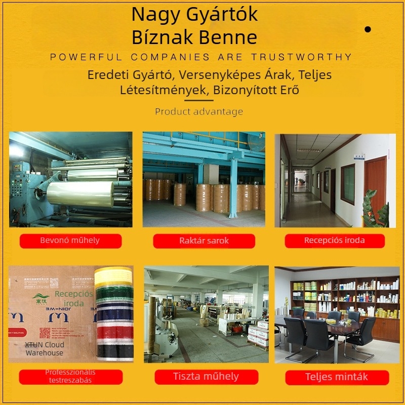 Személyre szabott csomagoló szalag logóval és QR-kóddal, több színű zárószalag