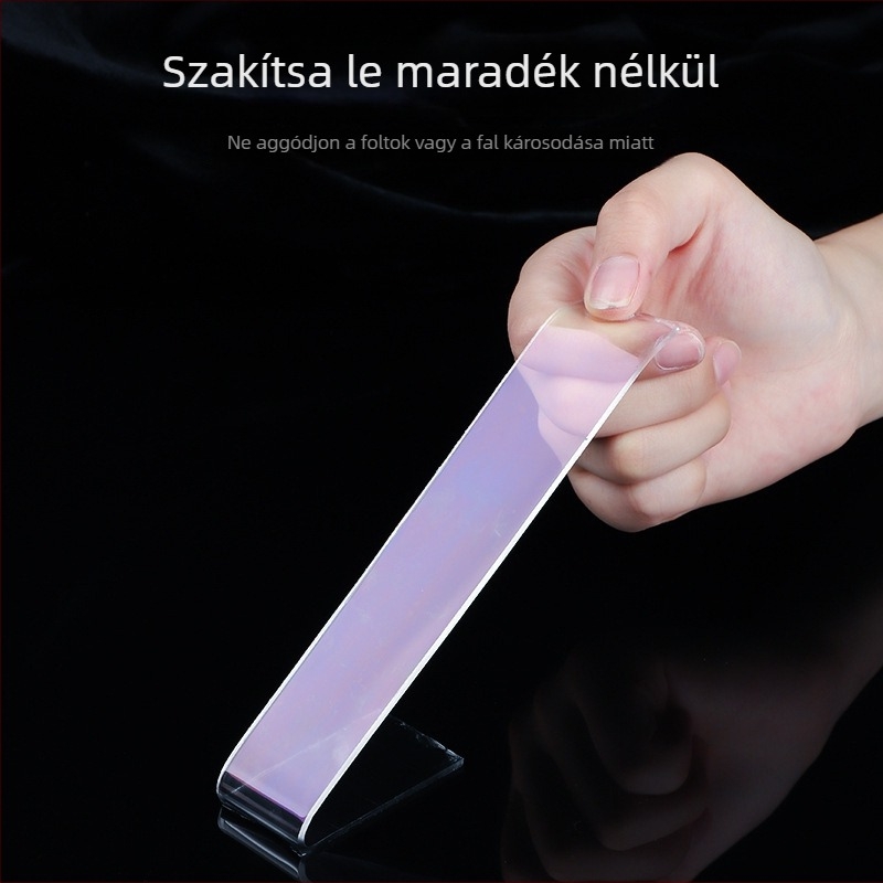 Nano szalag – akril kettős oldalas szalag, átlátszó, vízálló, ellenálló a magas hőmérsékletnek, mosható és újrahasználható