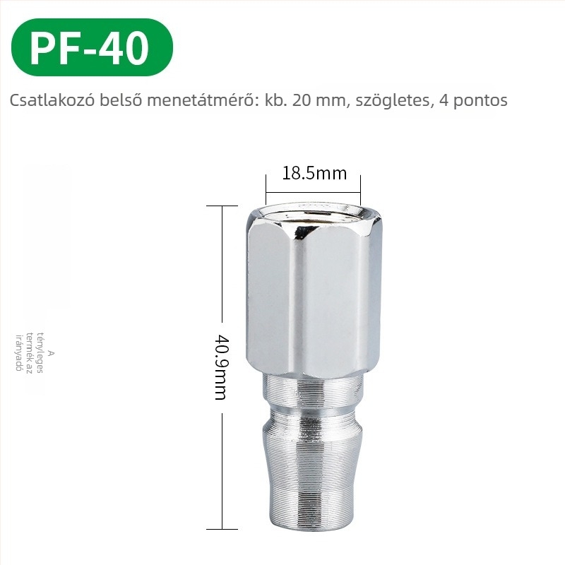 C-típusú gyorscsatlakozók pneumatikus eszközökhöz — férfi és női, 8 mm, záró mechanizmus, légfúvó pisztolyhoz és kompresszorhoz