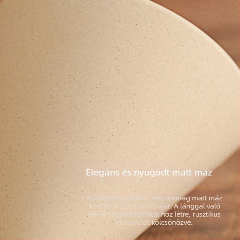 Terrakotta elefántcsontfehér porcelán kávés készlet, csésze és alátét, retro stílus, otthoni és üzleti használatra