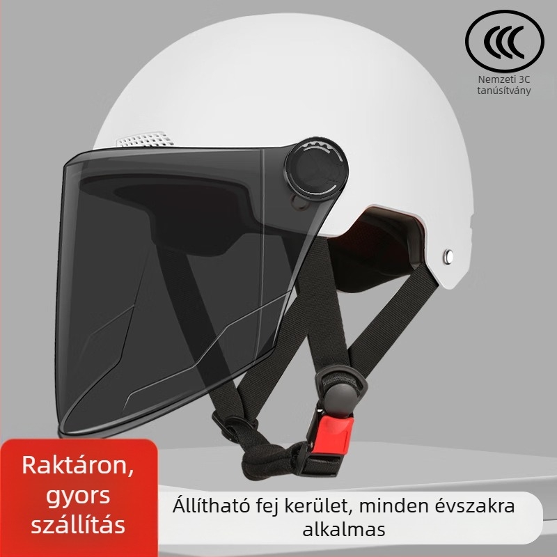 Sisak elektromos járművekhez, új nemzeti szabvány szerint, universalis férfiak és nők számára, napvédő lencsékkel, négy évszakos használatra