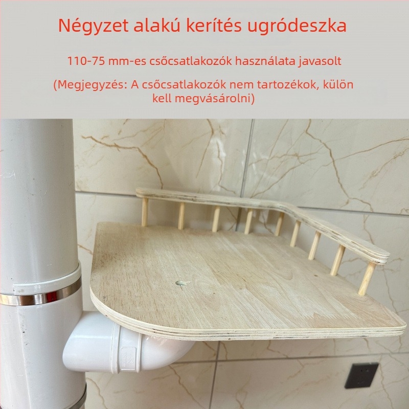 Macskafa mászótorony és fekhellyel – DIY anyagokkal vízvezeték felújításához, erkélyre, PVC lefolyócső és gázvezeték