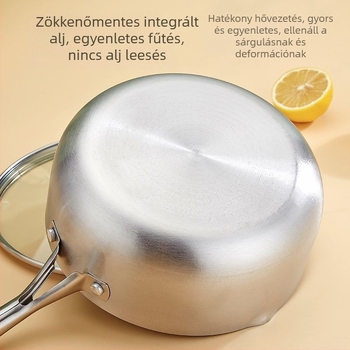Rozsdamentes acél méhsejt mintás tejfőző fazék, japán Yukihira stílusú, tapadásmentes, főzőedény tejhez, leveshez és bébiételekhez, modell da-425