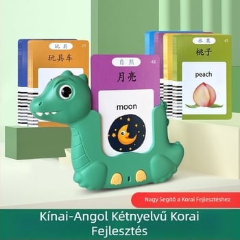 Gyermekeknek szóló kétnyelvű tanulóeszköz, gyerekdalokkal, betűfelismeréssel és kártyaolvasóval a korai oktatásért