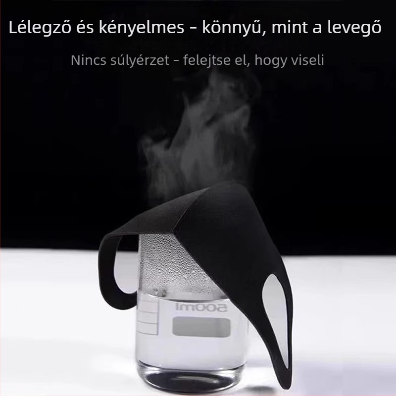 Nyári jégselyem bevarrás nélküli arcmaszk – szélvédett és UV-védett, optikailag karcsúsítja az arcot, fülhurokkal
