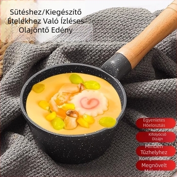 Maifan kő olajlábas a gáz égőhöz, mini mély, tapadásmentes