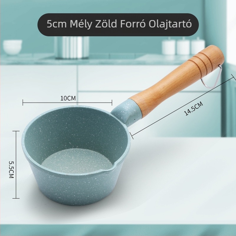 Maifan kő olajlábas a gáz égőhöz, mini mély, tapadásmentes
