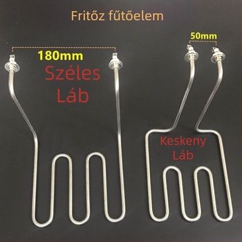 Elektromos fritőz fűtőcső és fűtőelem-kiegészítők kereskedelmi fritőzökhez