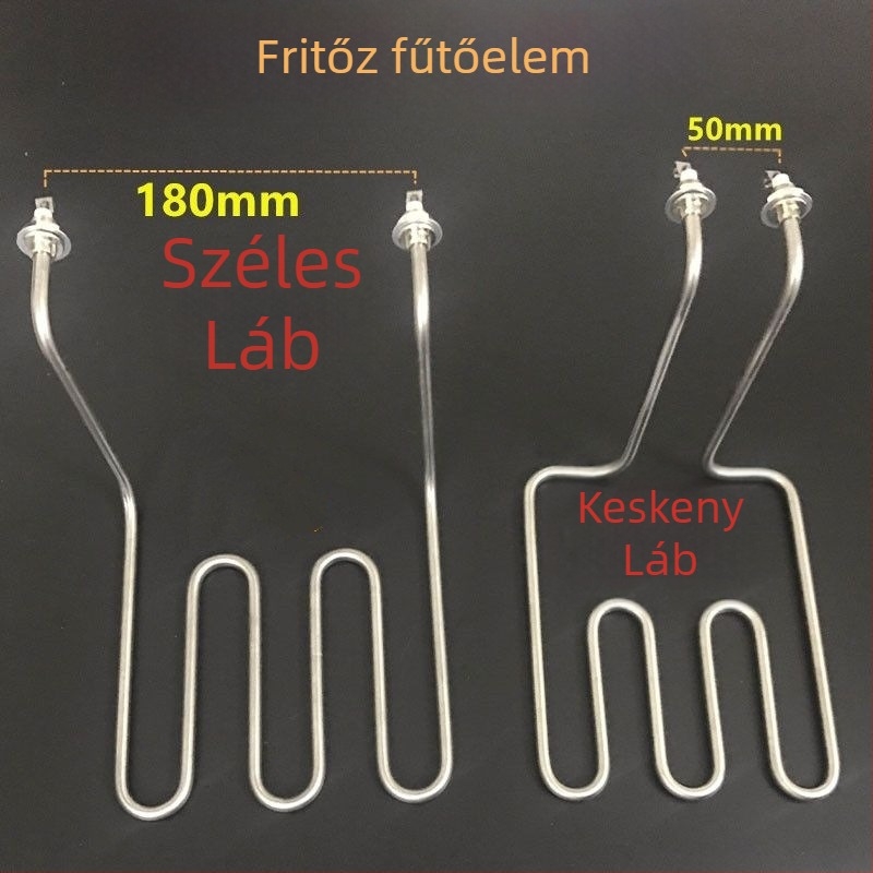 Elektromos fritőz fűtőcső és fűtőelem-kiegészítők kereskedelmi fritőzökhez