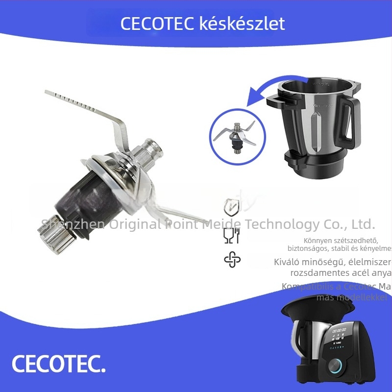 Cecotec élelmiszer-feldolgozóhoz kompatibilis késkészlet, prémium praktikus konyhai kiegészítők