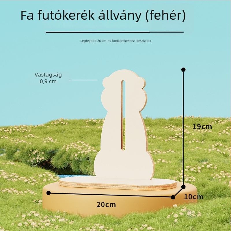 Hamster futókör állvánnyal, rendkívül csendes, nagy dekoratív ketrec futólabdával