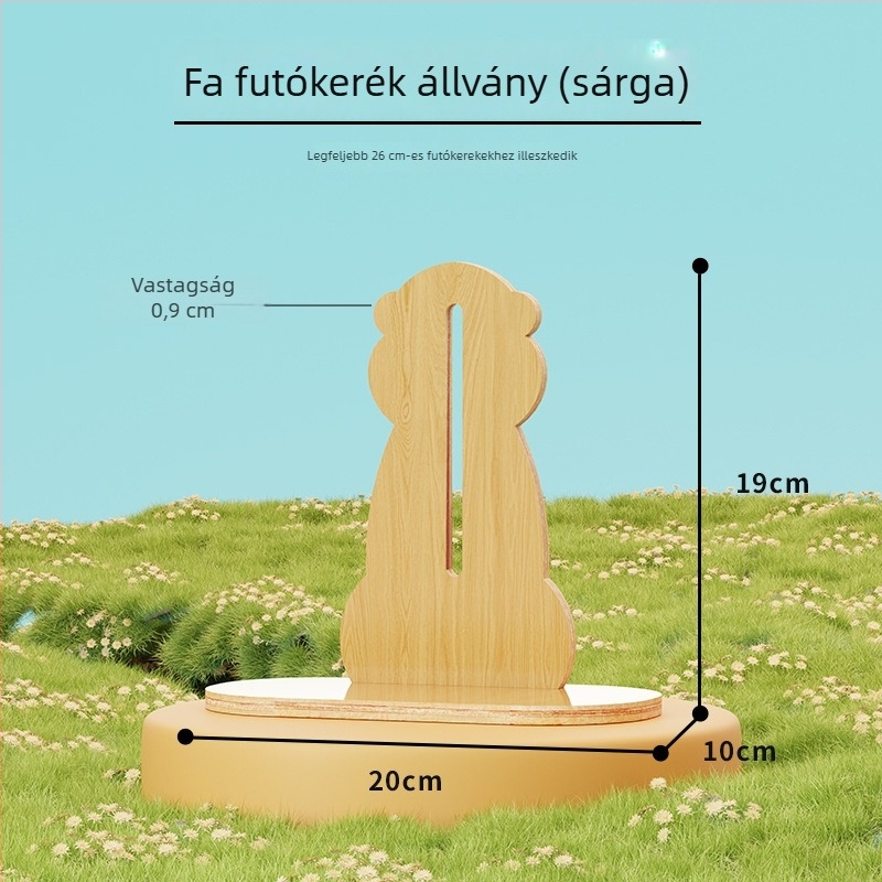 Hamster futókör állvánnyal, rendkívül csendes, nagy dekoratív ketrec futólabdával