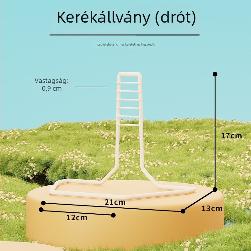 Hamster futókör állvánnyal, rendkívül csendes, nagy dekoratív ketrec futólabdával