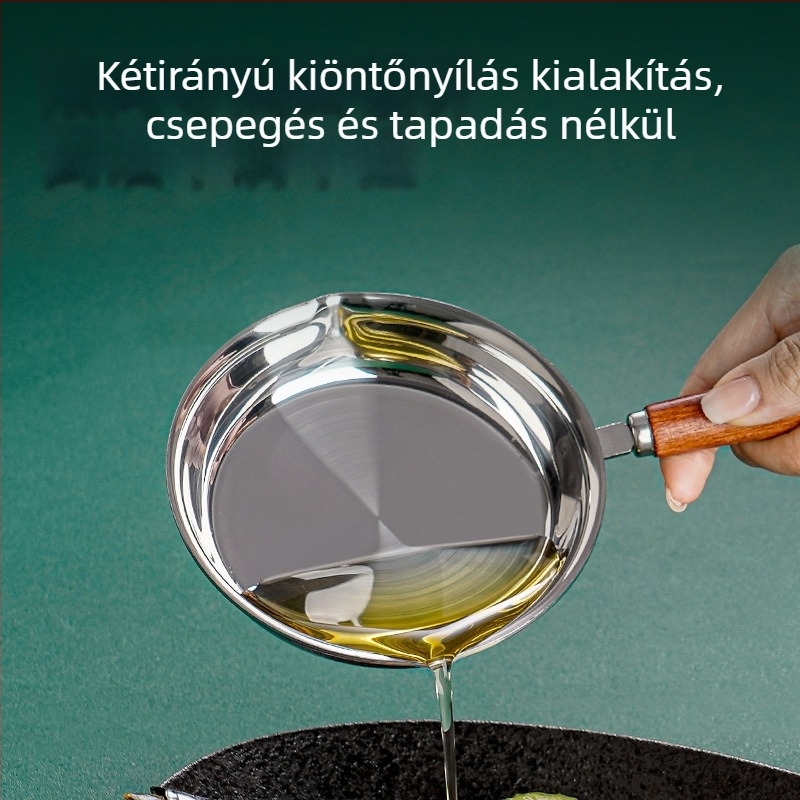 304 rozsdamentes acél lapos aljú serpenyő, kis méretű tojás sütő serpenyő, többfunkciós, bevonat nélküli