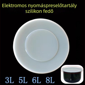 Élelmiszer-minőségű szilikon zárófedél elektromos nyomásfőző belső edényéhez, 3/5/6/8 qt, szigetelt frissesség megőrző fedél