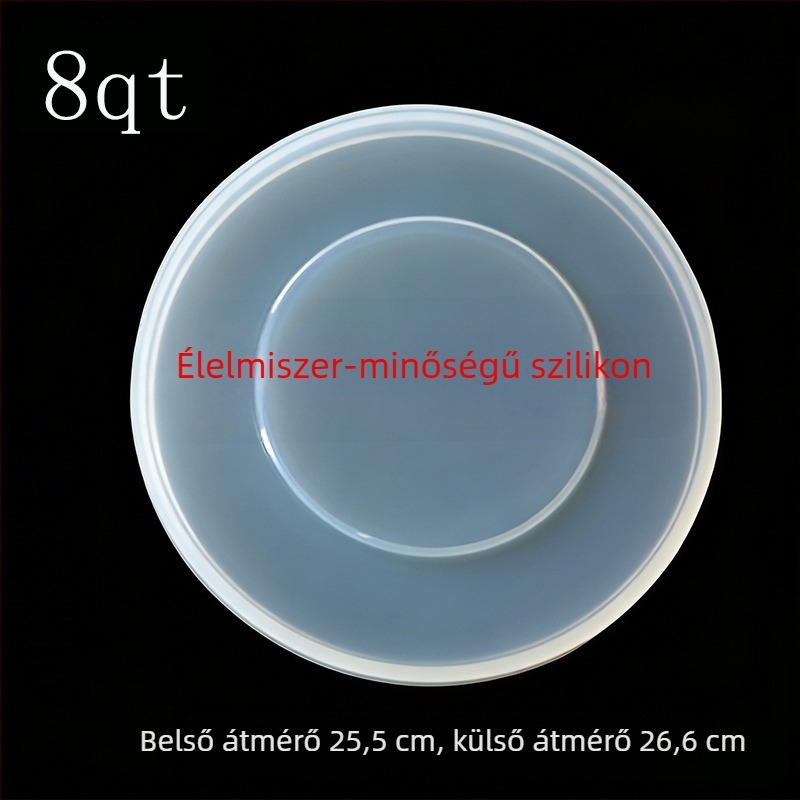 Élelmiszer-minőségű szilikon zárófedél elektromos nyomásfőző belső edényéhez, 3/5/6/8 qt, szigetelt frissesség megőrző fedél