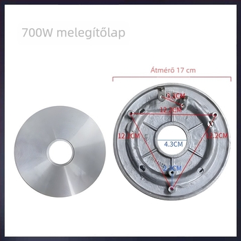 Fűtőlemez alap elektromos rizsfőzőkhöz, 14,2 cm átmérő, kompatibilis 700W/900W/1000W modellekkel – kiegészítő